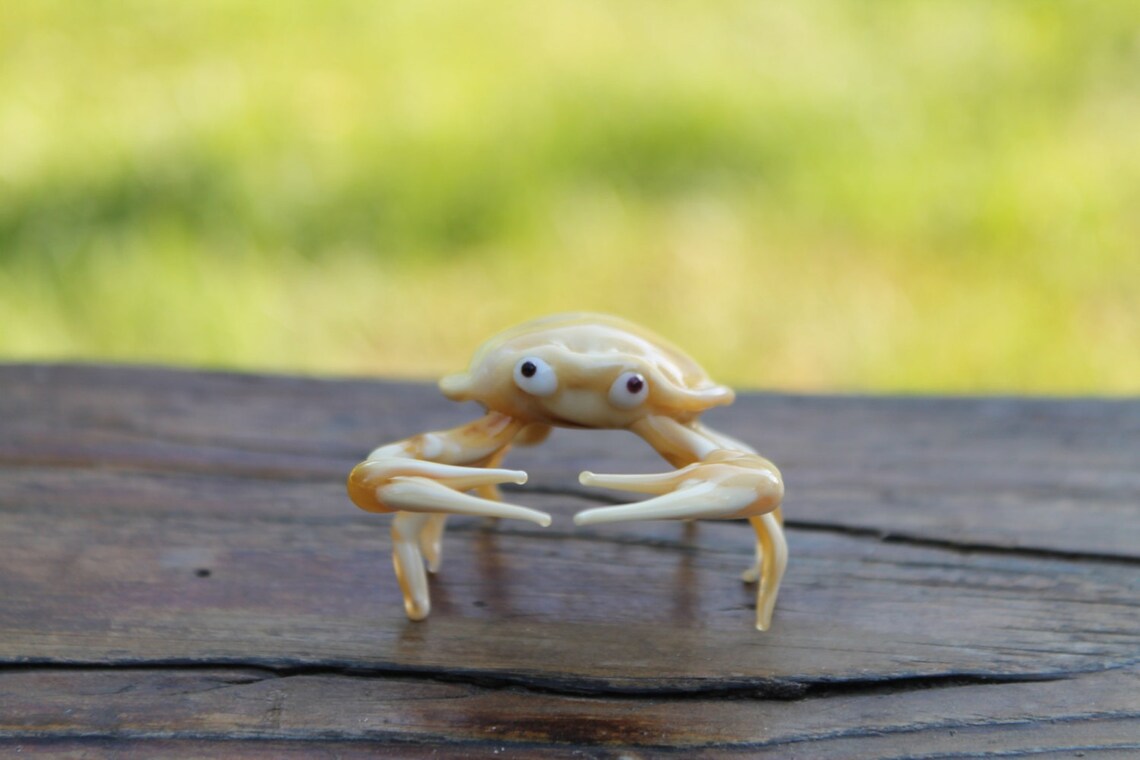 Glass Crab Art Glass Crab Blown Glass Crab Sculpture Made - Etsy