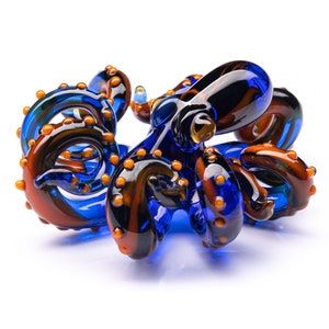 Glass Octopus,  Octopus art ,Octopus decor, Octopus Sculpture, Squid, Art glass, Octopus Ornament,  Octopus Figurine