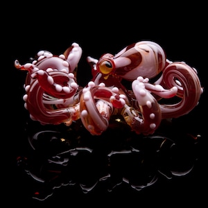 Art Glass Octopus, Glass Octopus, Octopus art ,Octopus decor, Octopus Sculpture, Squid, Art glass, Octopus Ornament,  Octopus Figurine