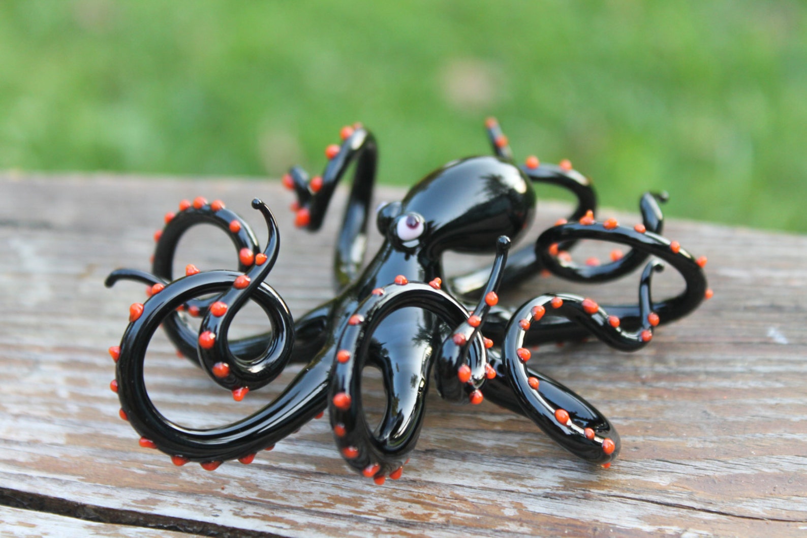 Blown Glass Octopus Glass Octopus Glass Octopus Ocean Etsy