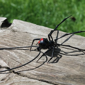 Spider Black Widow, pendant Blown glass Spider,Hanging Spider Black Widow, image 6