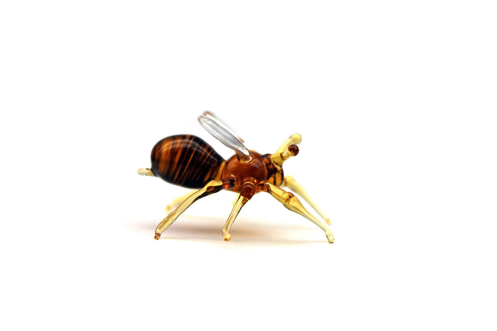 Glass Bee Blown Collectible Figurine Honey Bee 7 Days Delivery, Art ...