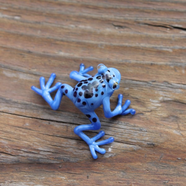 Blown Glass Frog Sculpture poison dart frog Figurine murano art collectible gifts artglass lampwork boro toy Glass Frog Miniature Homedecor 