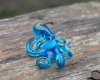 ガラス製のタコの彫刻 - Etsy 日本