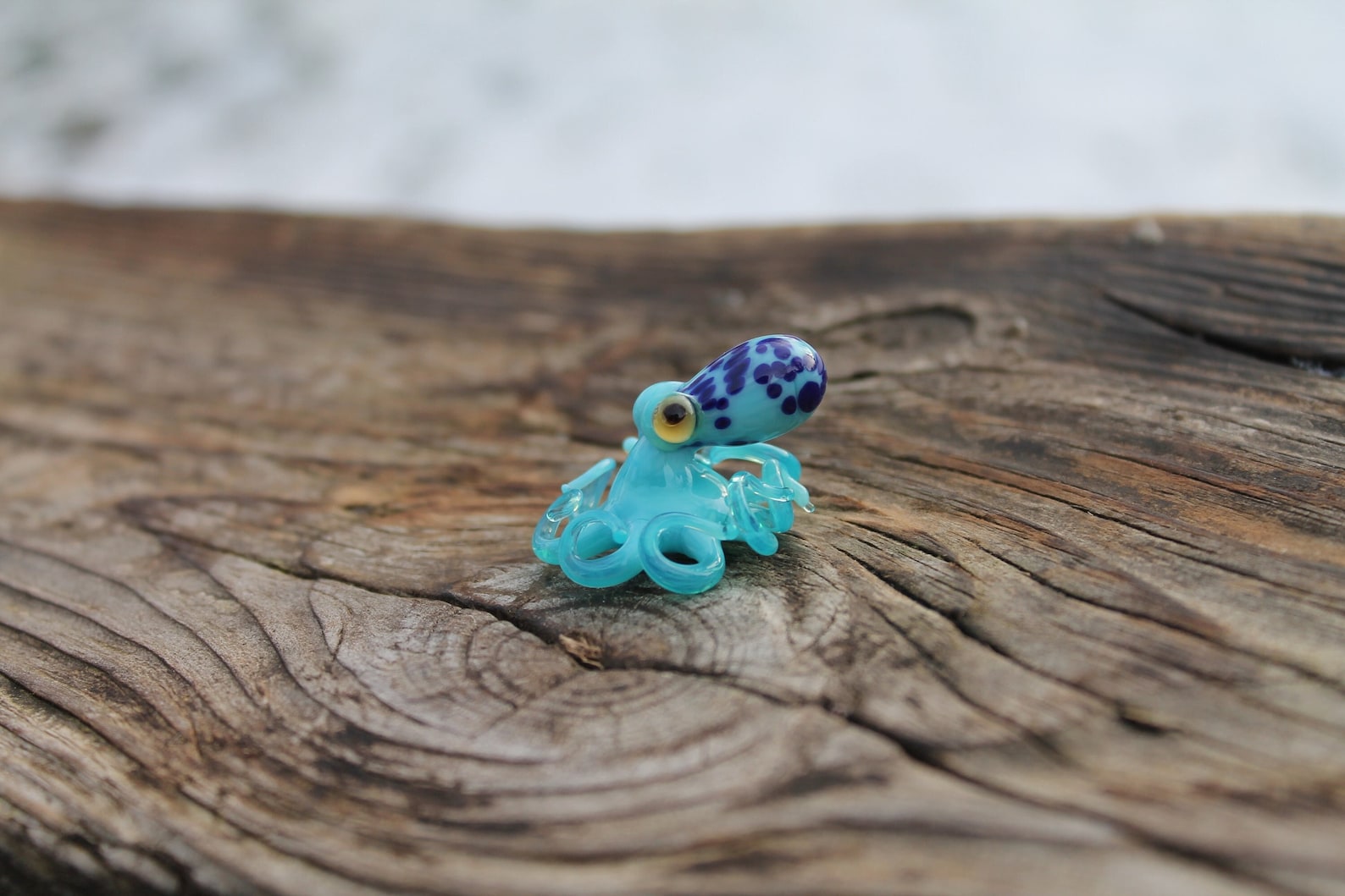 Small Octopus Glass Figurine Octopus - Etsy