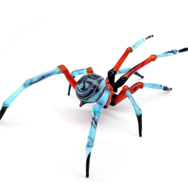 Spinnentiere Glas, Kunstglas, Mundgeblasenes Glas, Skulptur aus Glas, mundgeblasene Glasfigur