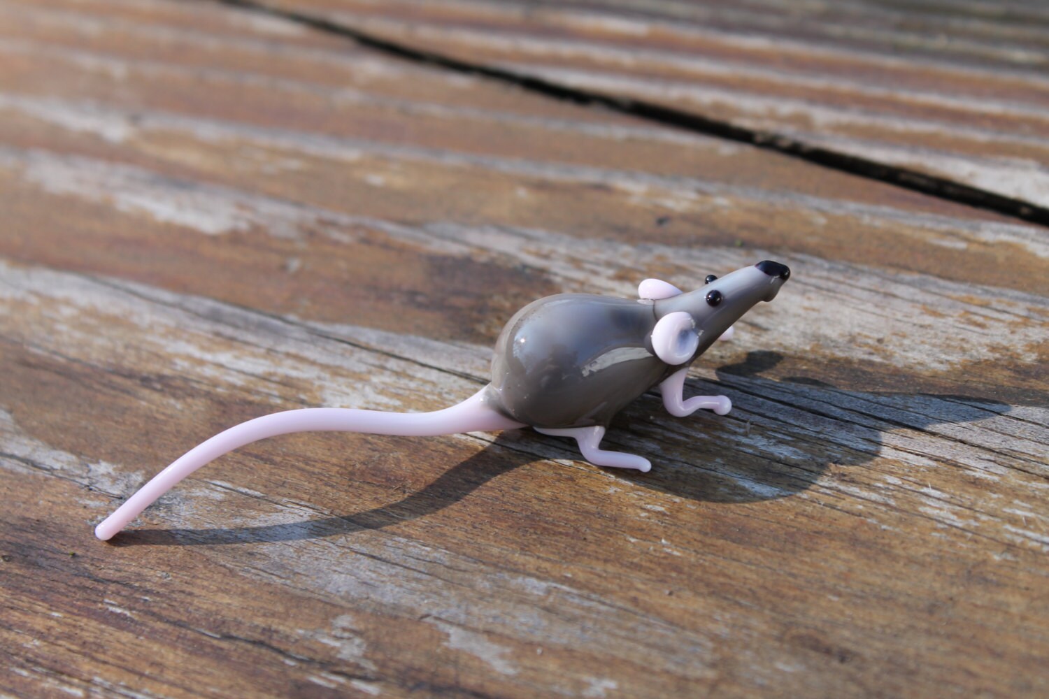 Rat Glass Miniature, Animals Glass, Art Glass, Glass Blown , Sculpture ...
