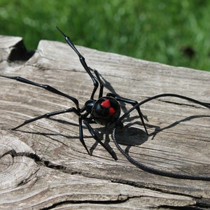 Spider Black Widow, pendant Blown glass Spider,Hanging Spider Black Widow, image 8