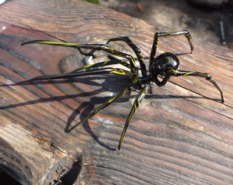 Spider Animals Glass, Art Glass, Blown Glass, hand blown glass, blown glass art, Spider halloween