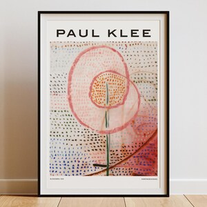Paul Klee &#39;Blossoming&#39; Art Print, floral painting, botanical poster, nature art print