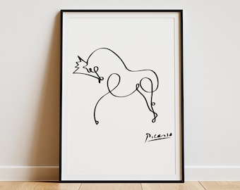 PICASSO、IKEA OLUNDA、動物プリント 5 枚、額入りアートワーク