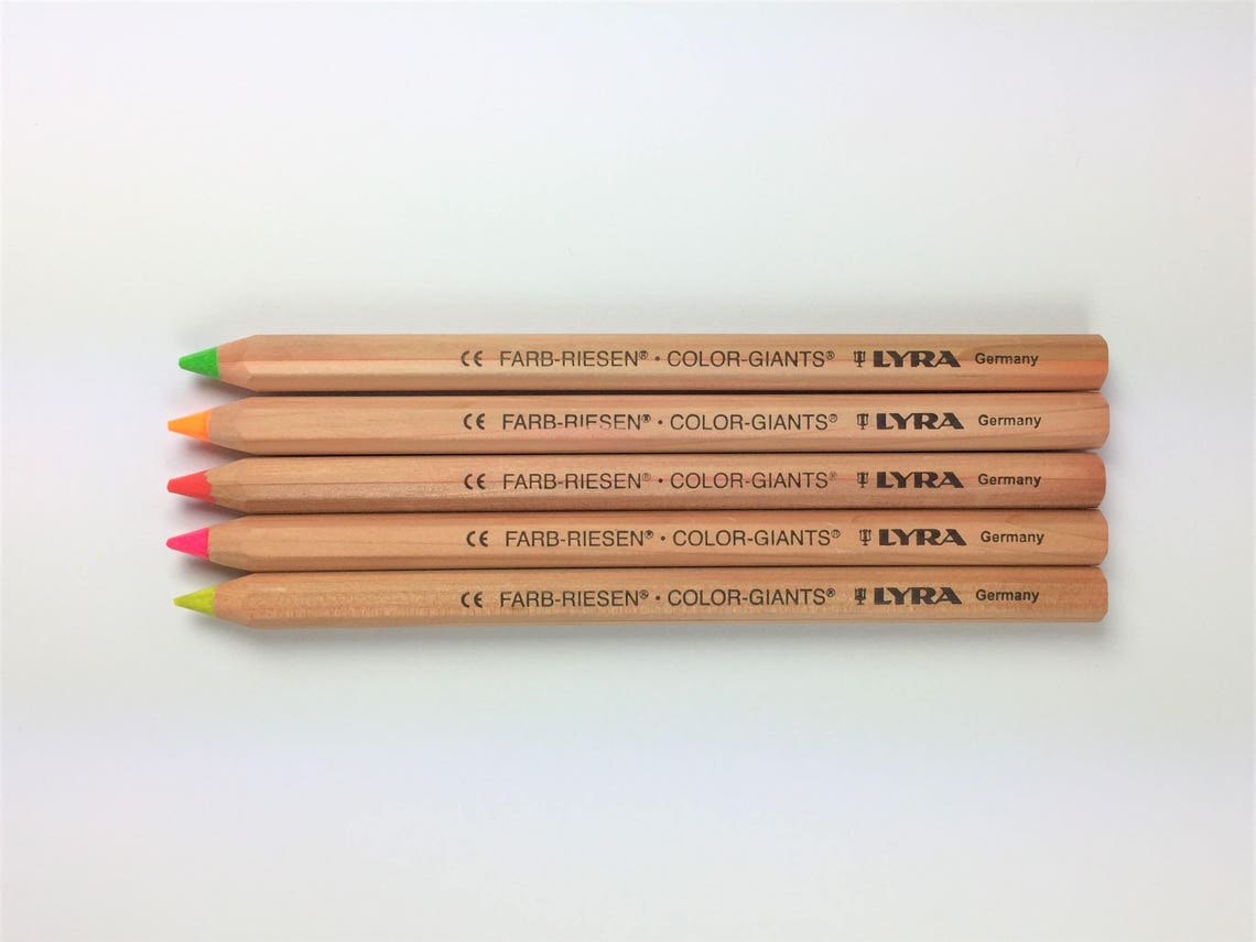 Dry Highlighter Wooden Colour Lyra Pencils Etsy