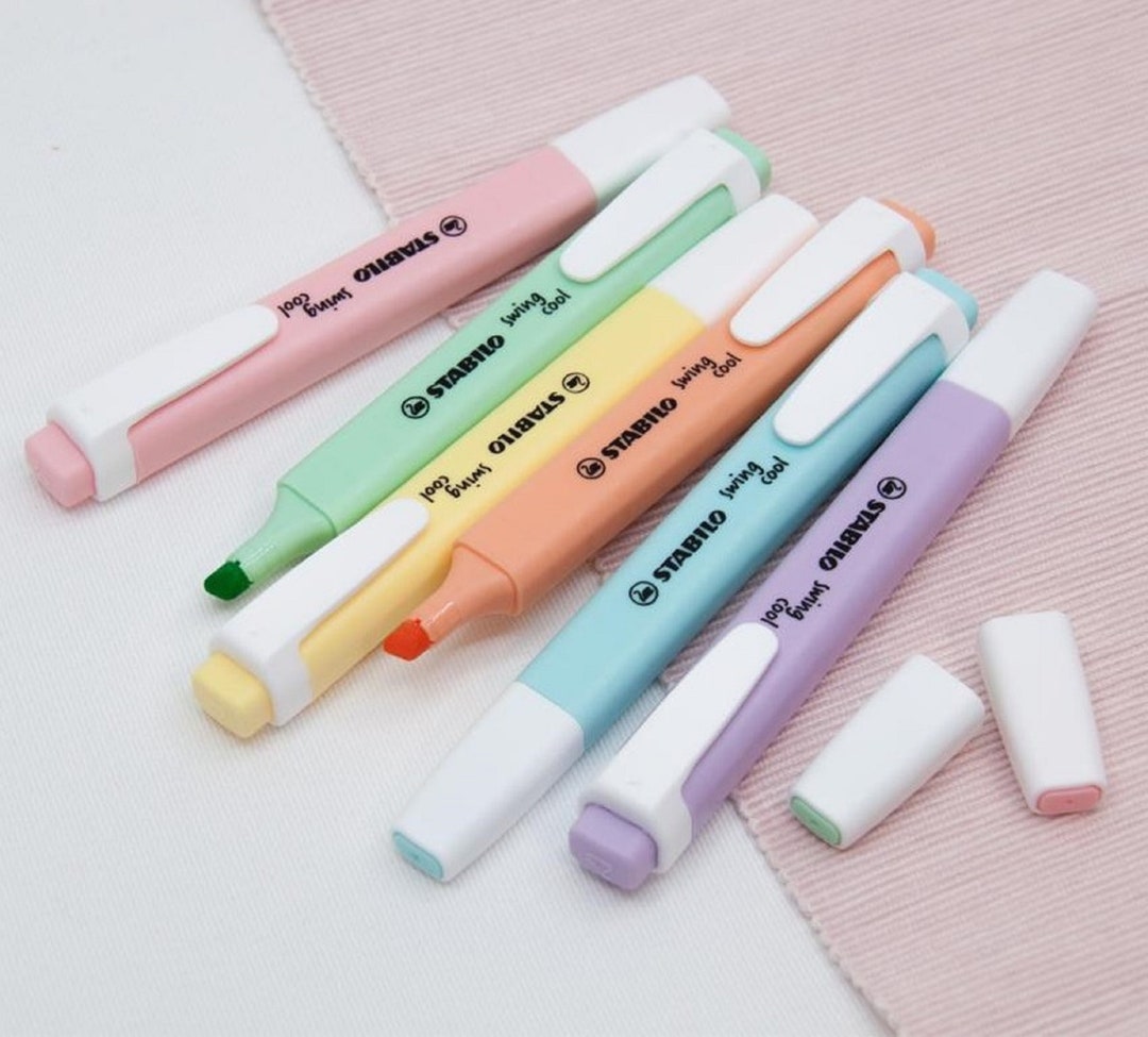 Stabilo Swing Cool Pastel Highlighter Pens Available in Turquoise