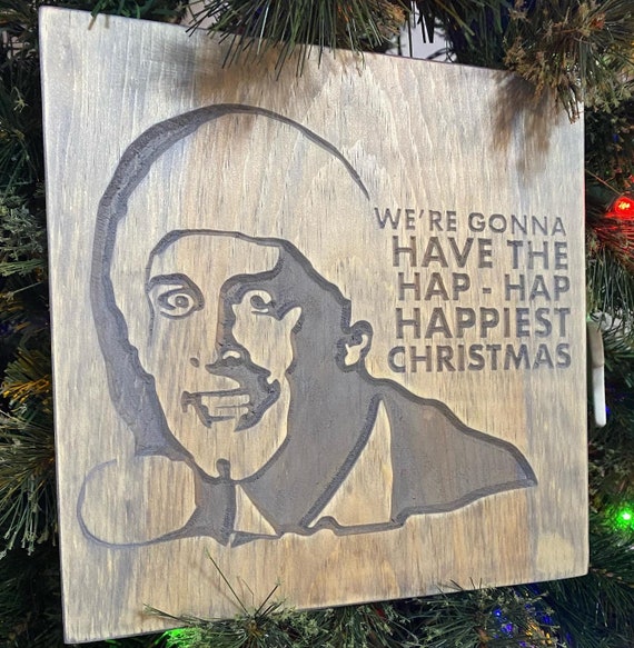 Christmas Vacation Carved Wood Wall Hanging, National Lampoon, Chevy Chase