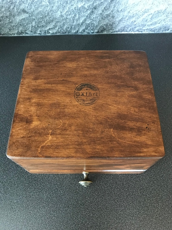 バタフライ 収納箱 裁縫箱 フランスアンティーク ノルウェー 木製