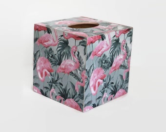 Flamingo home decor Tissue box cover Flamingo Summer table decor Kids room decor Pink flamingo Girls room decor Flamingo Gift for girl