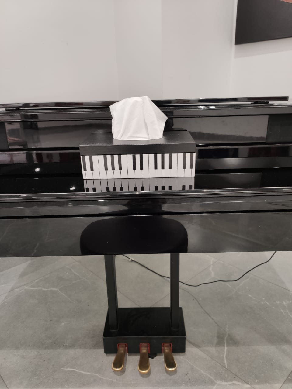 FOTAP Klavier-Make-up-Tasche, 23,5x17 Cm – Geschenk Für Pianisten & Musikliebhaber, Aus Robustem Leinen