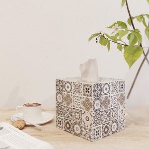 Taschentücherbox Bezug Talavera Mexikanische Fliesen braun Fliesen Azulejos Braun Serviettenbox KeramikFliesen Mexikanischer Stil Badezimmer Dekor Taschentücherbox Halter
