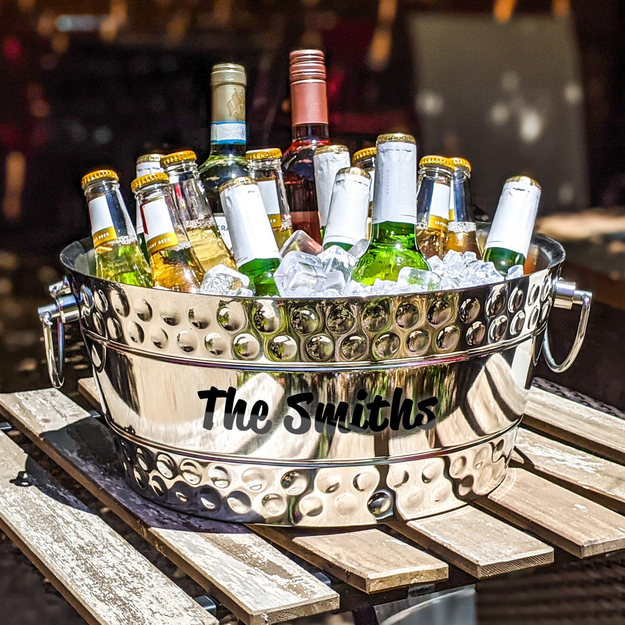 Personalized Beverage Tub / Ice Wine Bucket for Wedding Etsy