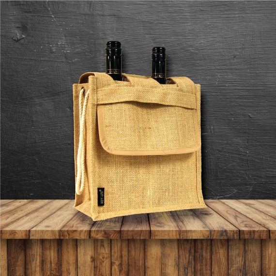 two bottle wine gift bag