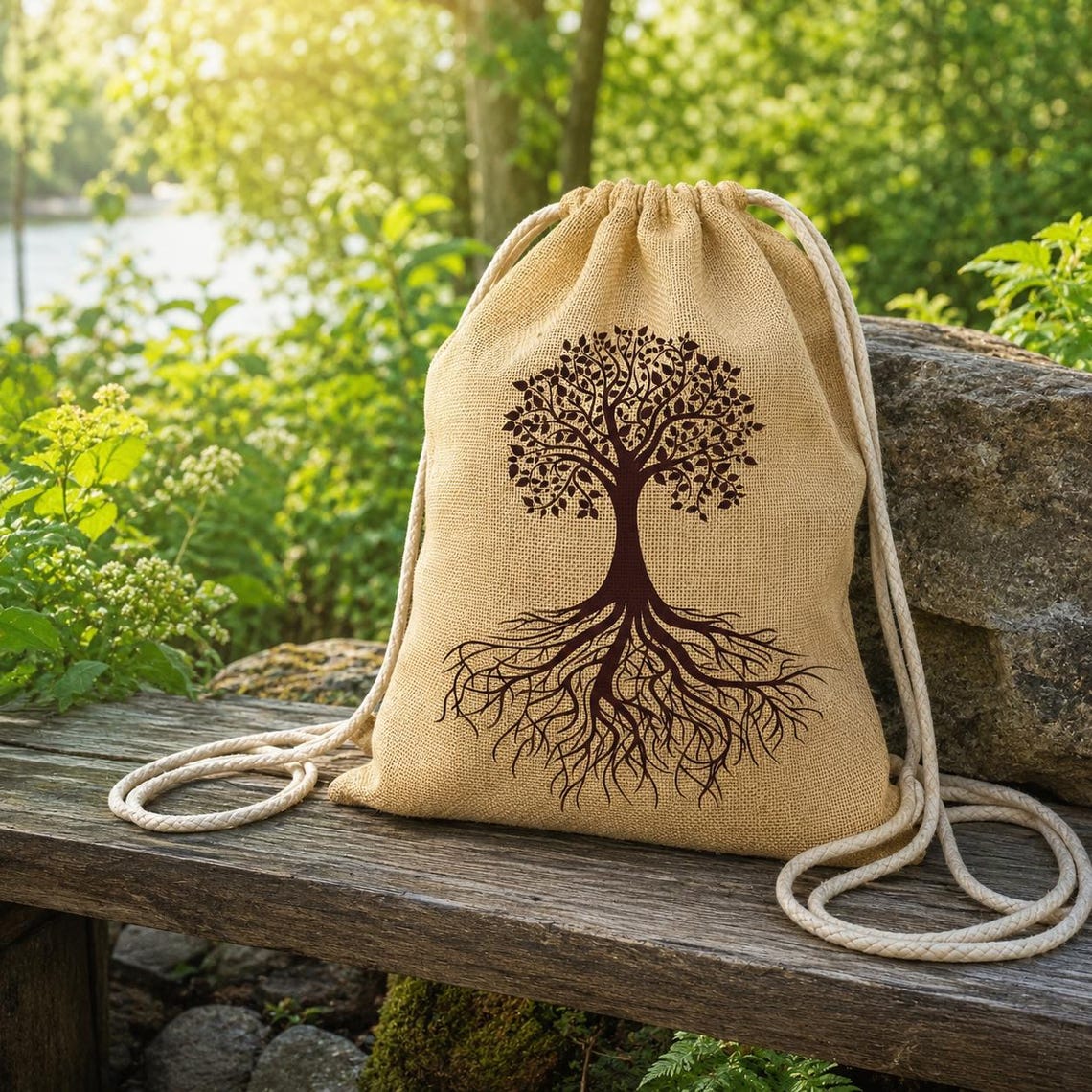 Drawstring Backpack (tree of Life). School Bag. Utility Bag ...
