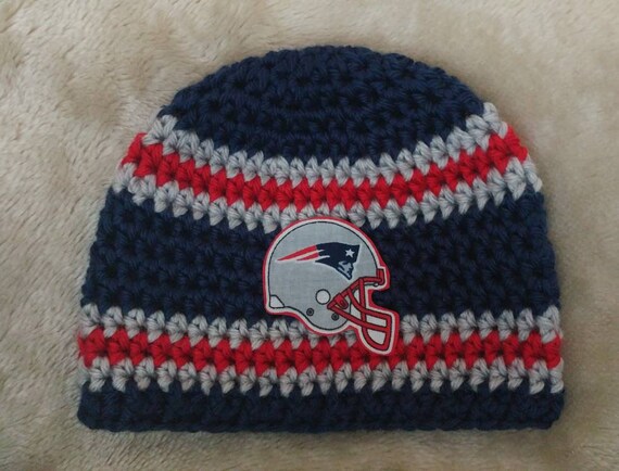patriots crochet hat