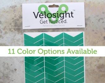 Reflective Bicycle Decals - Chevron Bike Safety Stickers for High Visibility