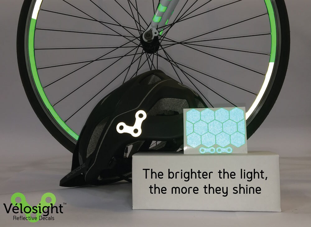 Reflective Bicycle Decals Bike Helmet Safety Stickers Etsy