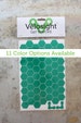 Reflective Bicycle Decals and Bike Helmet Stickers - Honeycomb Velosight peel and stick decals - 11 color options to match bike accessories 