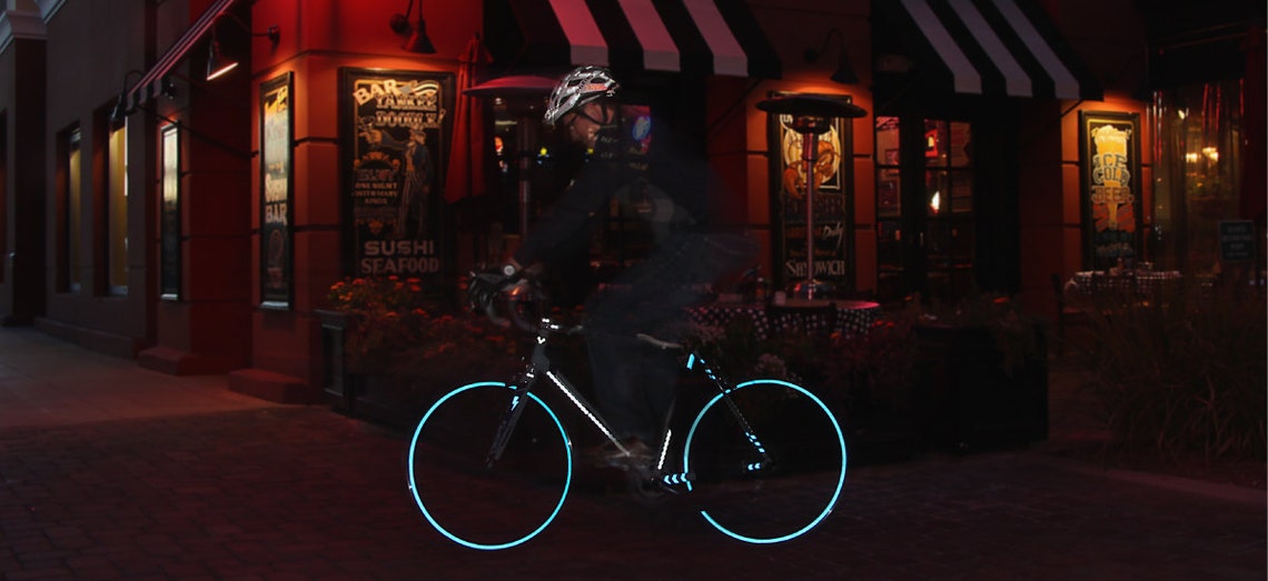 Reflective Bicycle Decals and Bike Helmet Stickers Velosight™ Etsy