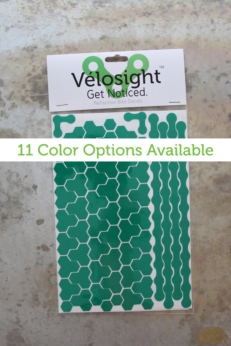 Hexkey Velosight™ Reflective Bicycle Decals and Bike Helmet Etsy