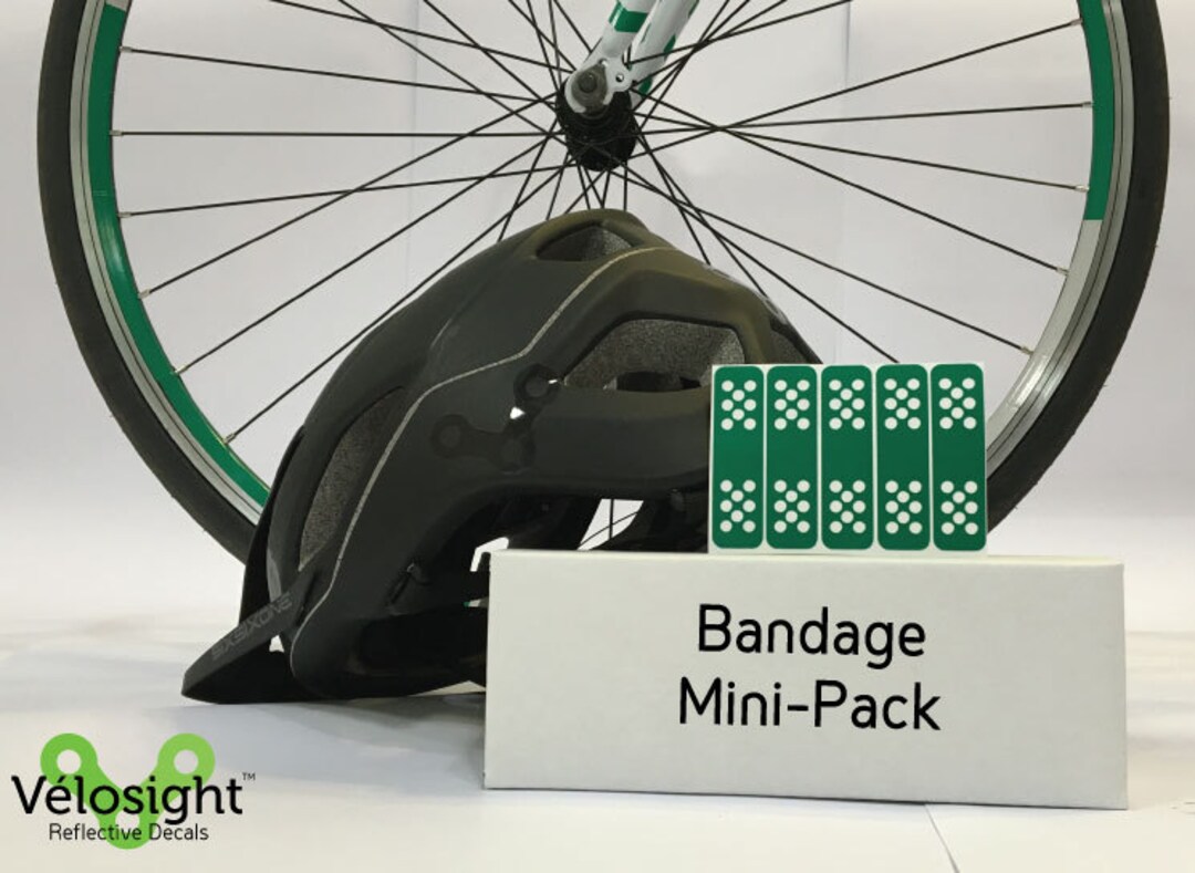 Reflective Bicycle Decals Bike Helmet Safety Stickers Bandage Velosight