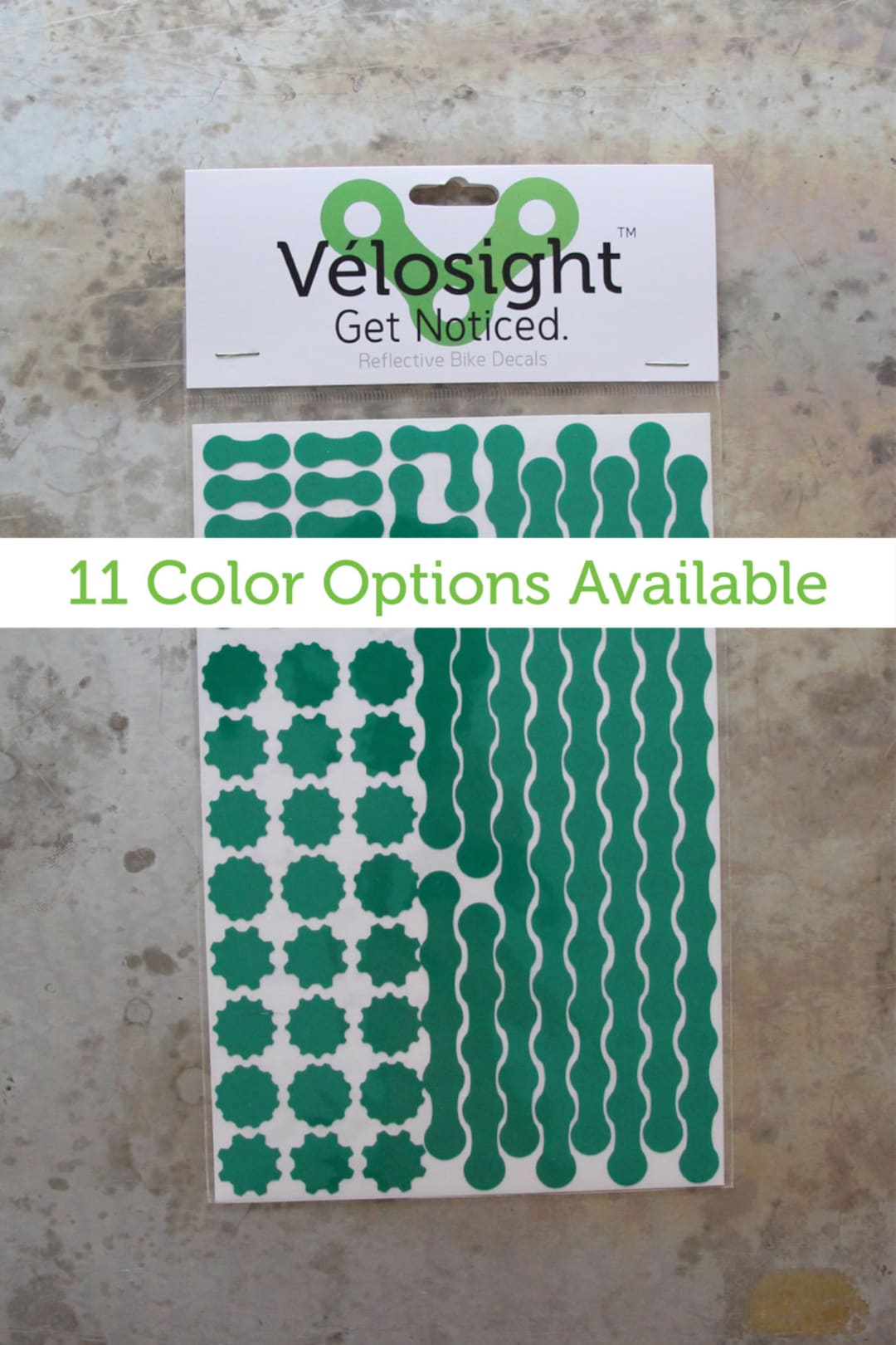 Reflective Bicycle Decals and Bike Helmet Stickers Gear Head Velosight