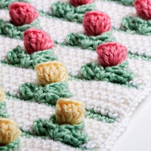 Crochet Pattern Tulip Blanket Digital file PDF image 5