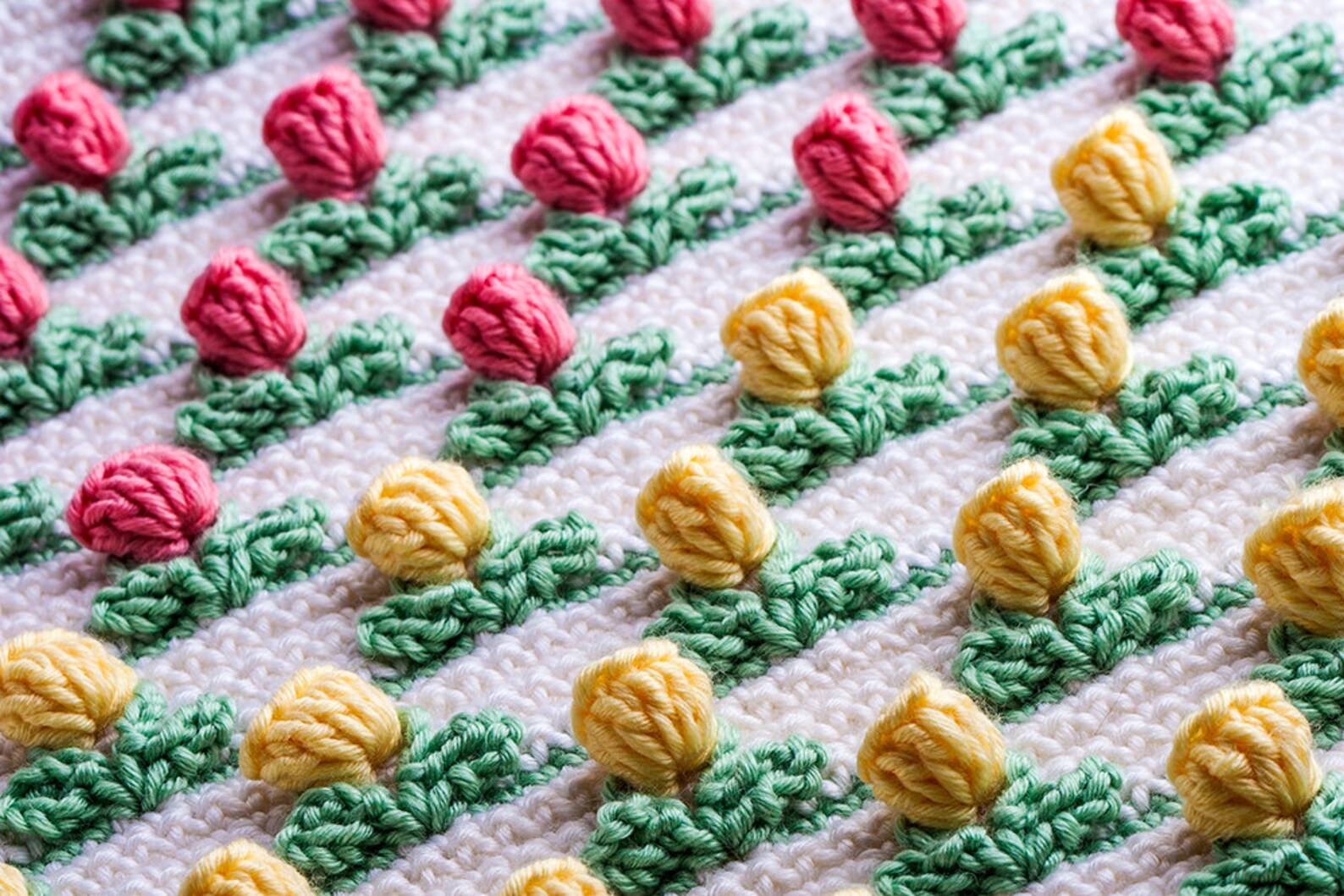 Crochet Pattern Tulip Blanket Digital File PDF Etsy