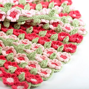 Crochet Pattern Spring Field Blanket Digital file PDF image 4