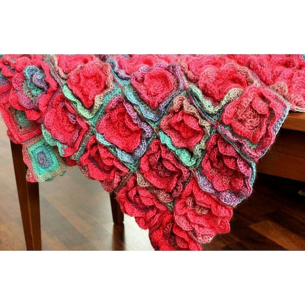 Crochet Pattern Summer Melody Blanket - Digital file PDF