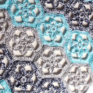 Crochet Pattern Floral Path Doily Rug Digital file PDF image 1