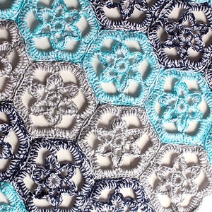 Crochet Pattern Floral Path Doily Rug Digital file PDF image 1