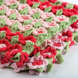 Crochet Pattern Spring Field Blanket Digital file PDF image 1