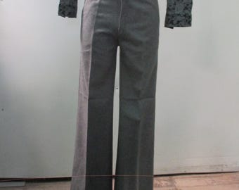 70s DEADSTOCK Wool MAN Flared Trousers (size Available M and L) - Etsy