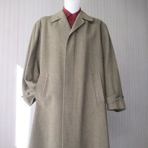 Early 80s green loden coat/Made in Munchen by &quot; Frey&quot;/Wool and mohair/Back box-pleat/Lined/Size XL/Loden vede anni 80/Cannone dietro/Tg.54IT