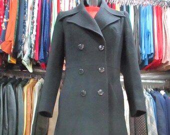 ジャケット・アウター 1950s VTG  ITALY DOUBLE BREASETED COAT Antique Vtg 1940s Mens Italian Leather Jacket Dbl Breasted