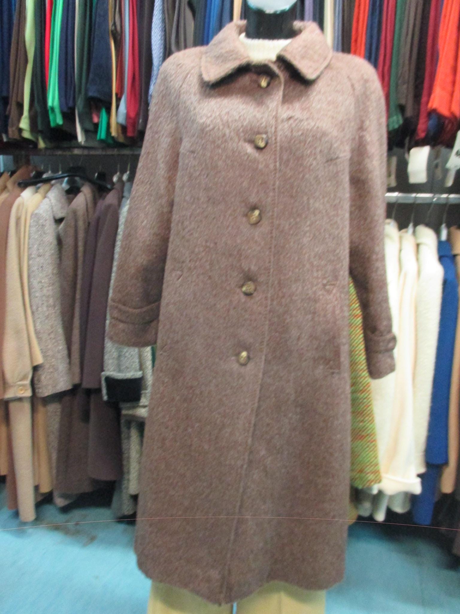 Vintage Llama Wool Coat - Etsy