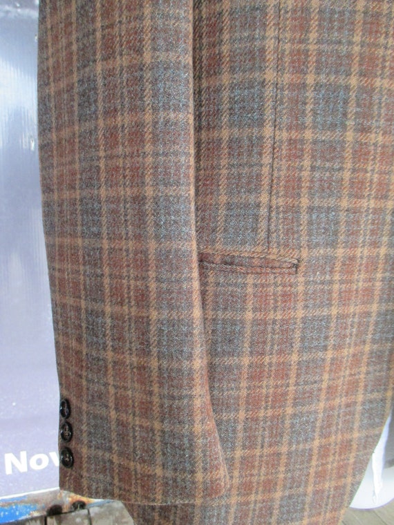 Vtg early 60s checkered jacket/Vtg Mods jacket/Ma… - image 3