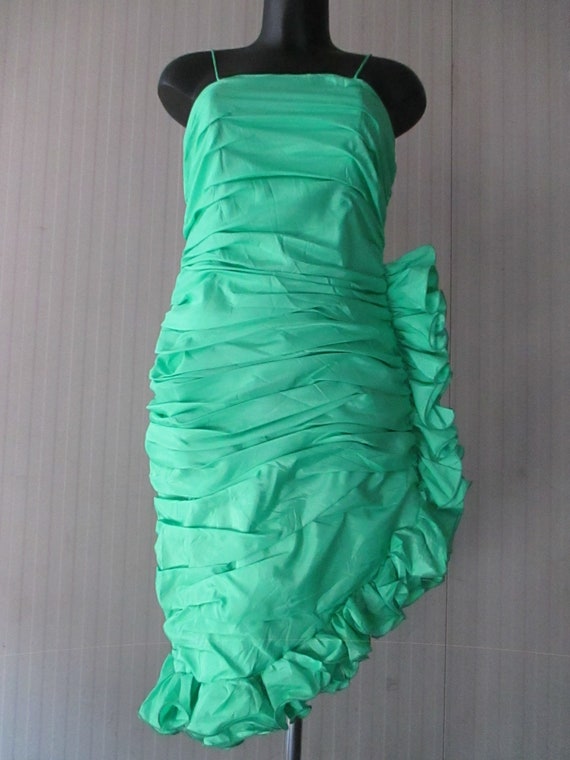 80s ruffle dress