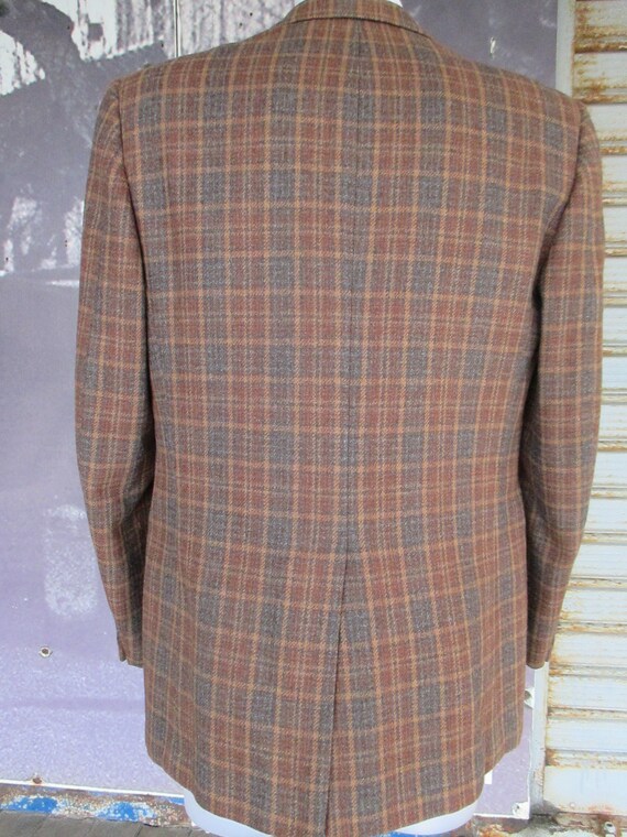 Vtg early 60s checkered jacket/Vtg Mods jacket/Ma… - image 5