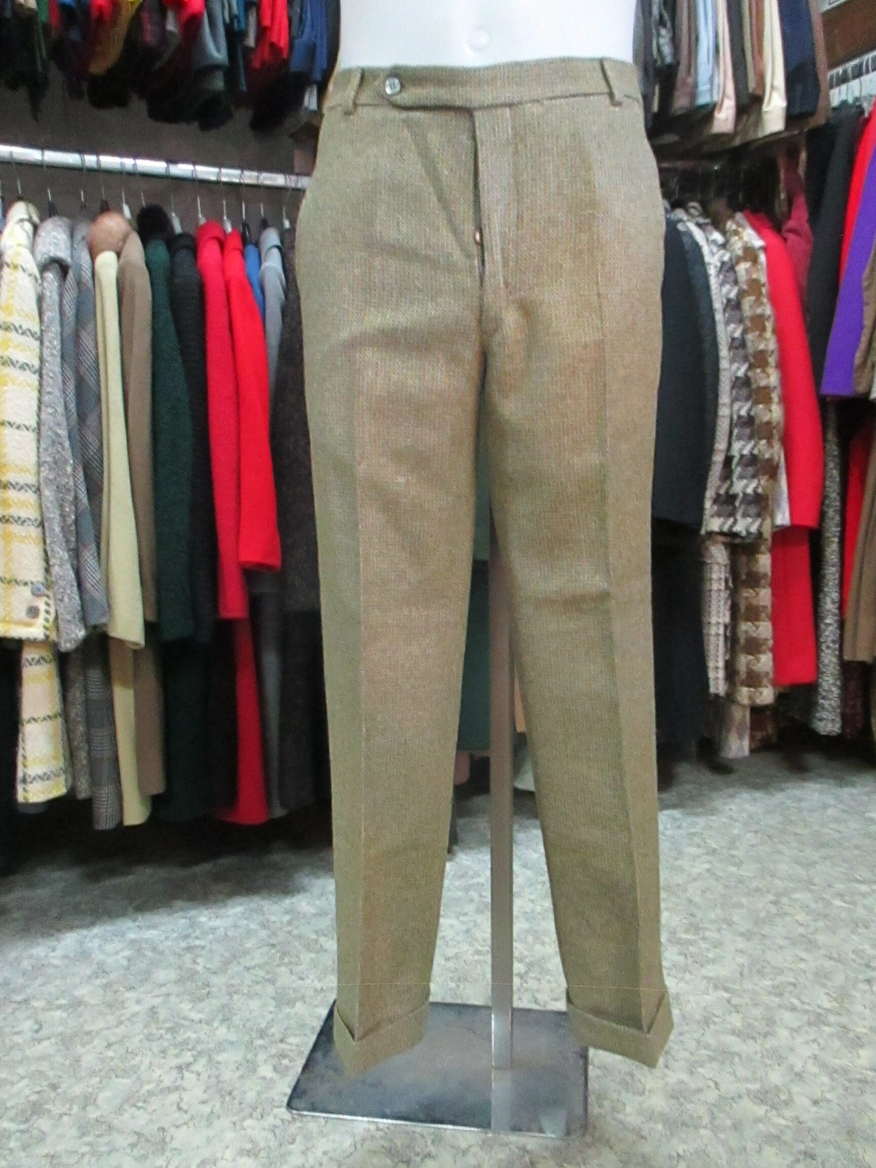 Vtg Early 60s Deadstock Straight Pants/60s NOS Pants/made in Italy