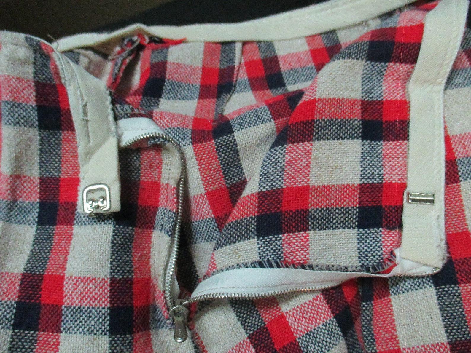 flared checkered pants