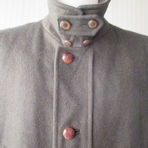 Vtg 70s green loden car-coat/By &quot;Steinbock&quot;/Pure wool/4 pockets/Removable faux fur lining/Size XL/Giaccone loden verde anni 70/Pura lana/XL